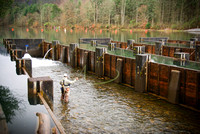 Fishing at Weir Dam